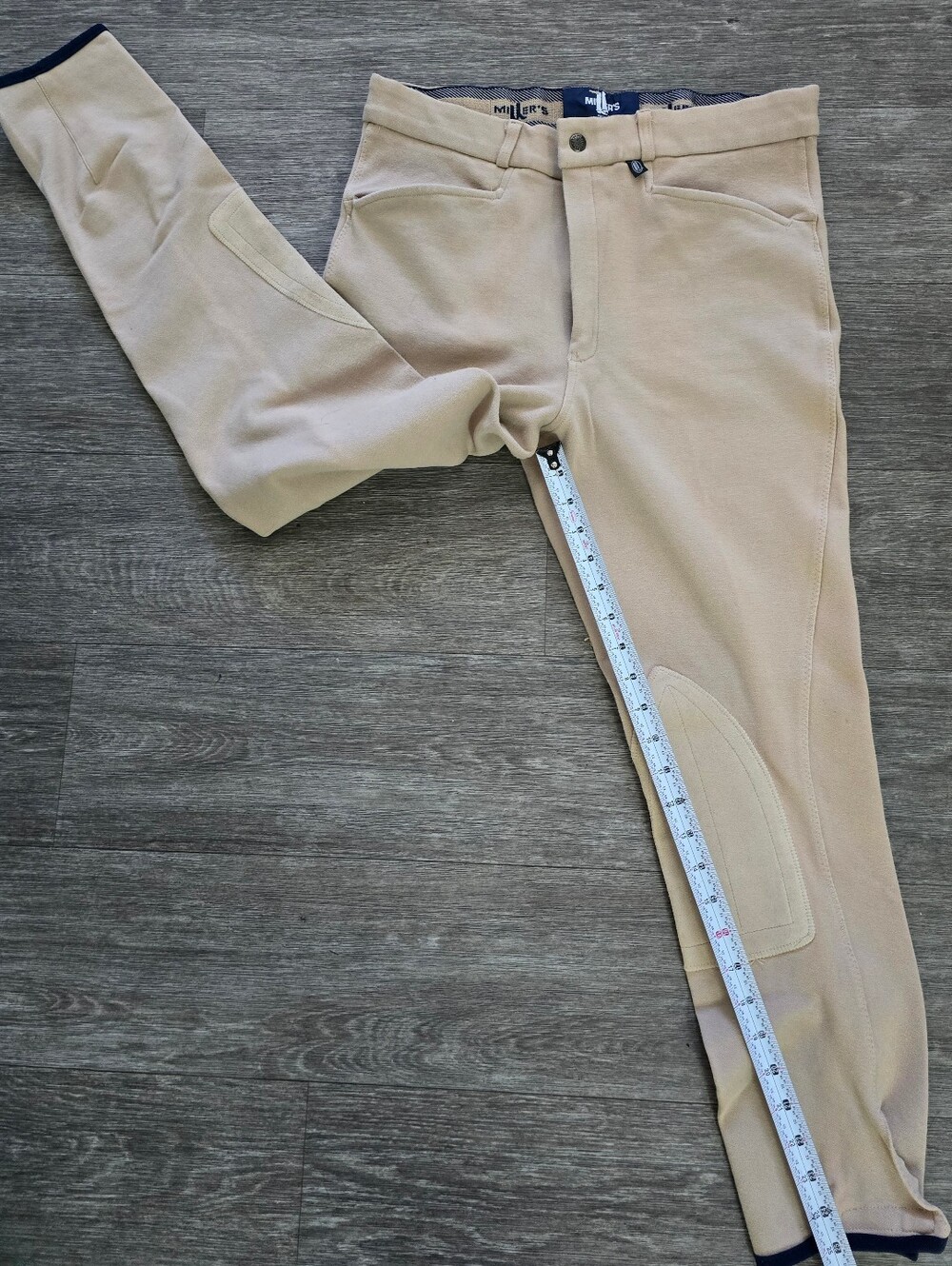 Vintage Millers Adult Equestrian Riding Breeches Knee Patch Jodhpurs Size 36 L
